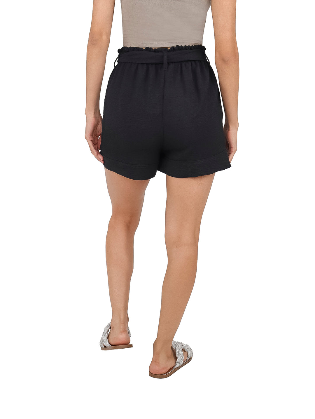 Short Negro con Fajo FRIKHA para Mujer
