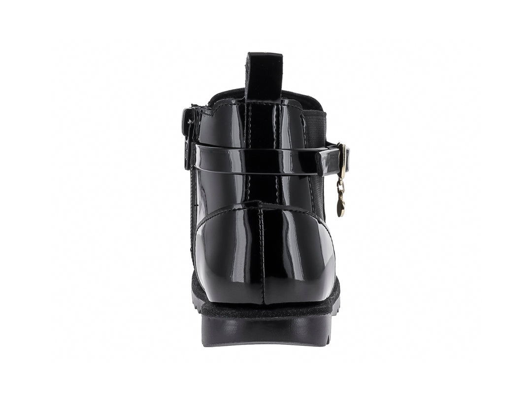 Botas Coqueta de Charol Negro para Niña