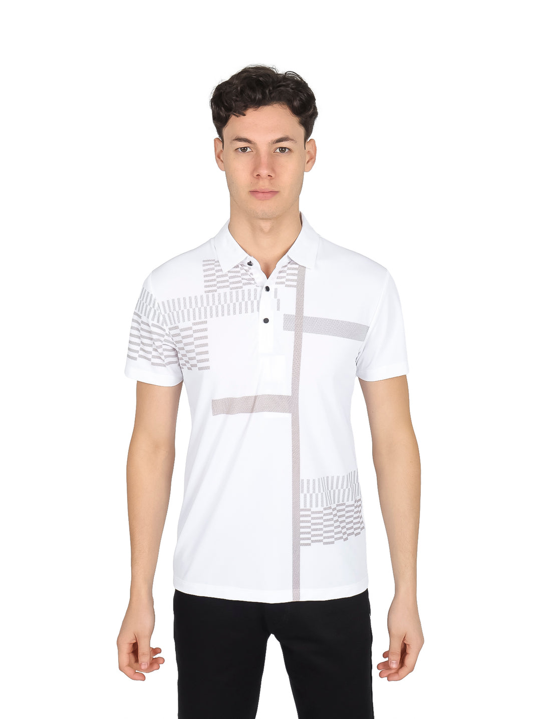 Playera Polo Pavini Blanca para Hombre