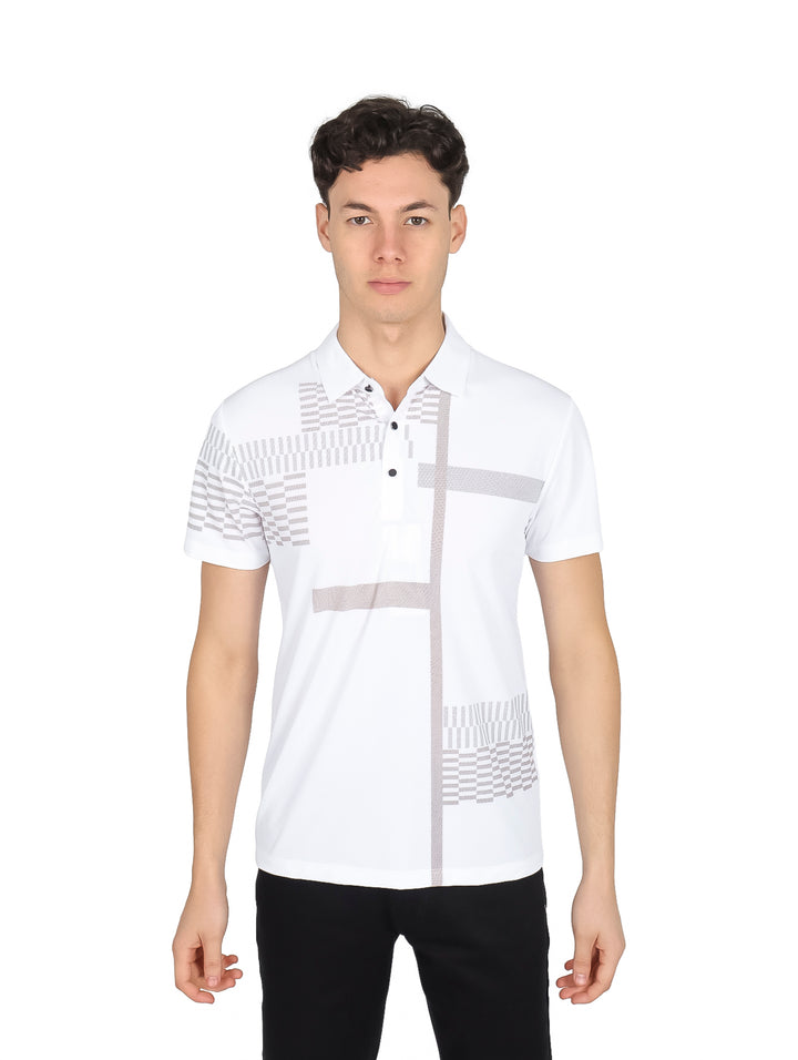 Playera Polo Pavini Blanca para Hombre