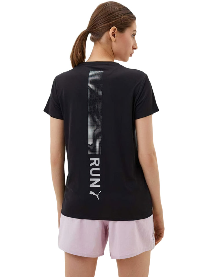 Playera PUMA Run Favorites Graphic Negro para Mujer