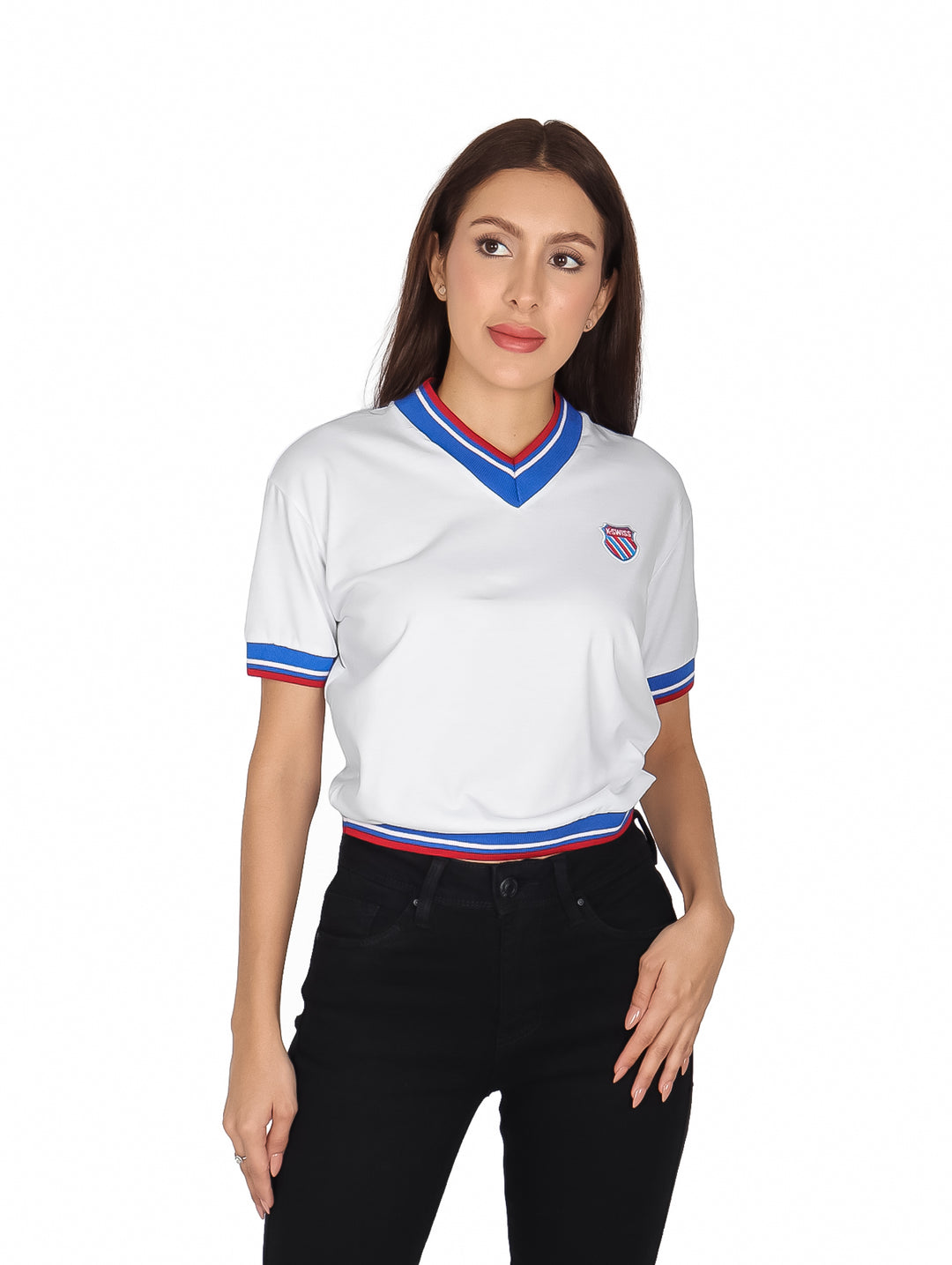 Playera Polo K-Swiss Blanca para Mujer