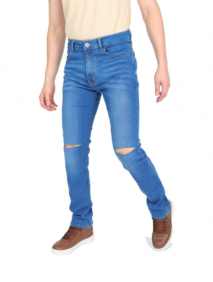 Pantalones de Mezclilla XB Jeans Slim Fit Color Stone para Hombre