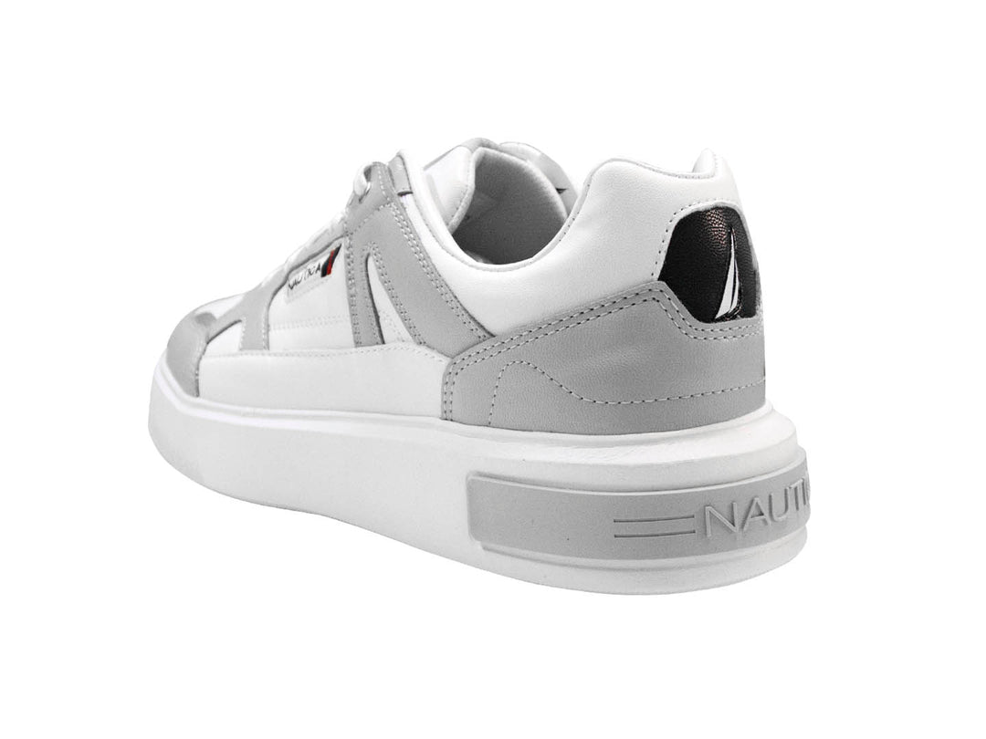 Tenis Nautica Blym Blanco y Gris para Hombre