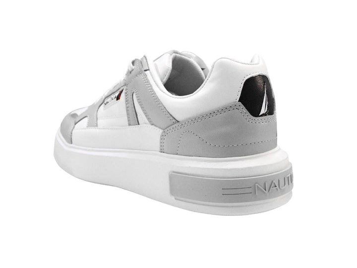 Tenis Nautica Blym Blanco y Gris para Hombre