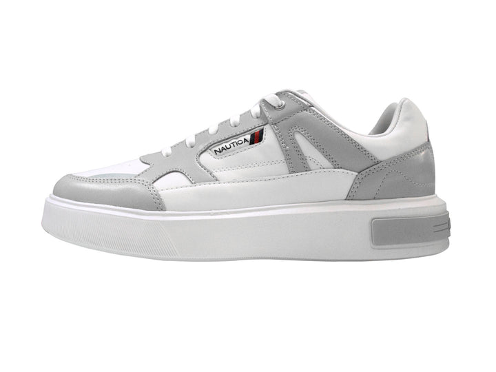 Tenis Nautica Blym Blanco y Gris para Hombre