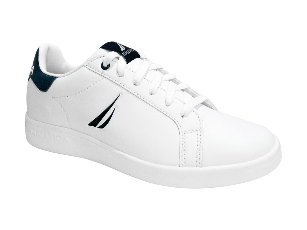 Tenis Nautica Blanco y Marino para Mujer