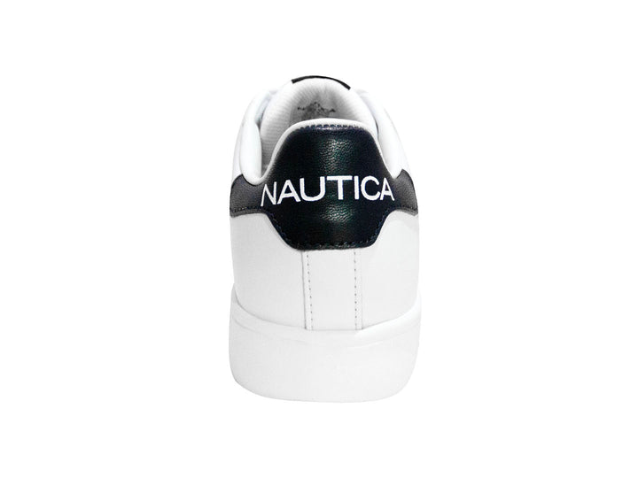 Tenis Nautica Blanco y Marino para Mujer