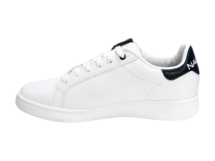 Tenis Nautica Blanco y Marino para Mujer