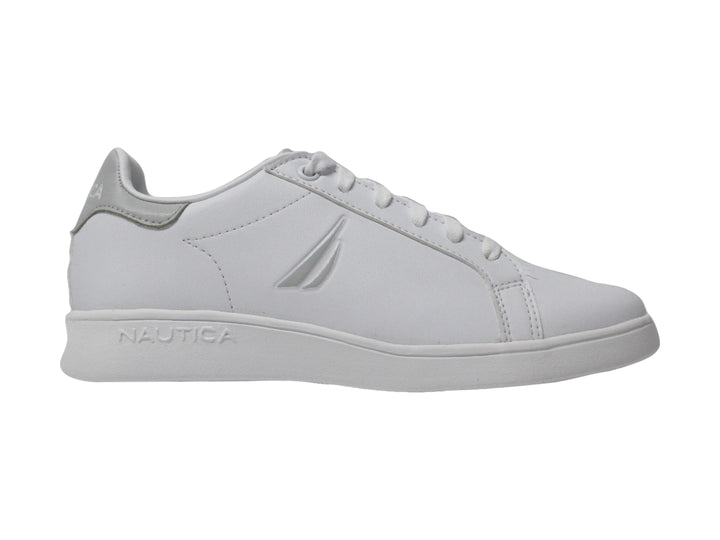 Tenis Nautica Blanco y Gris para Mujer