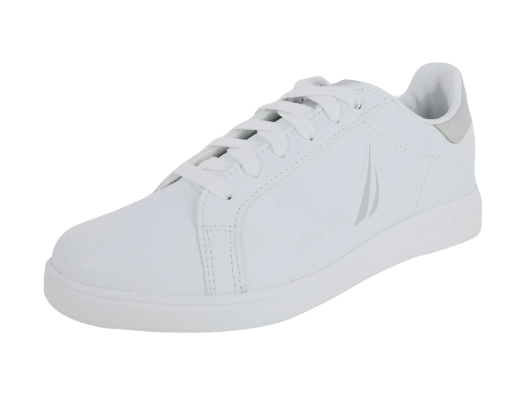 Tenis Nautica Blanco y Gris para Mujer