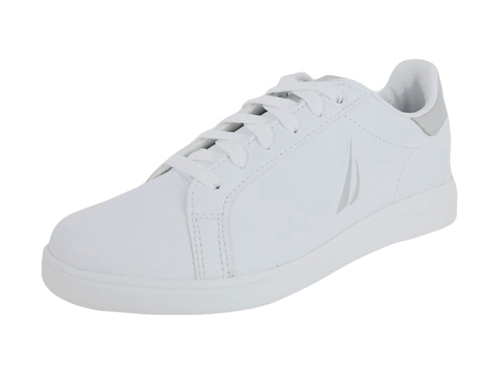 Tenis Nautica Blanco y Gris para Mujer