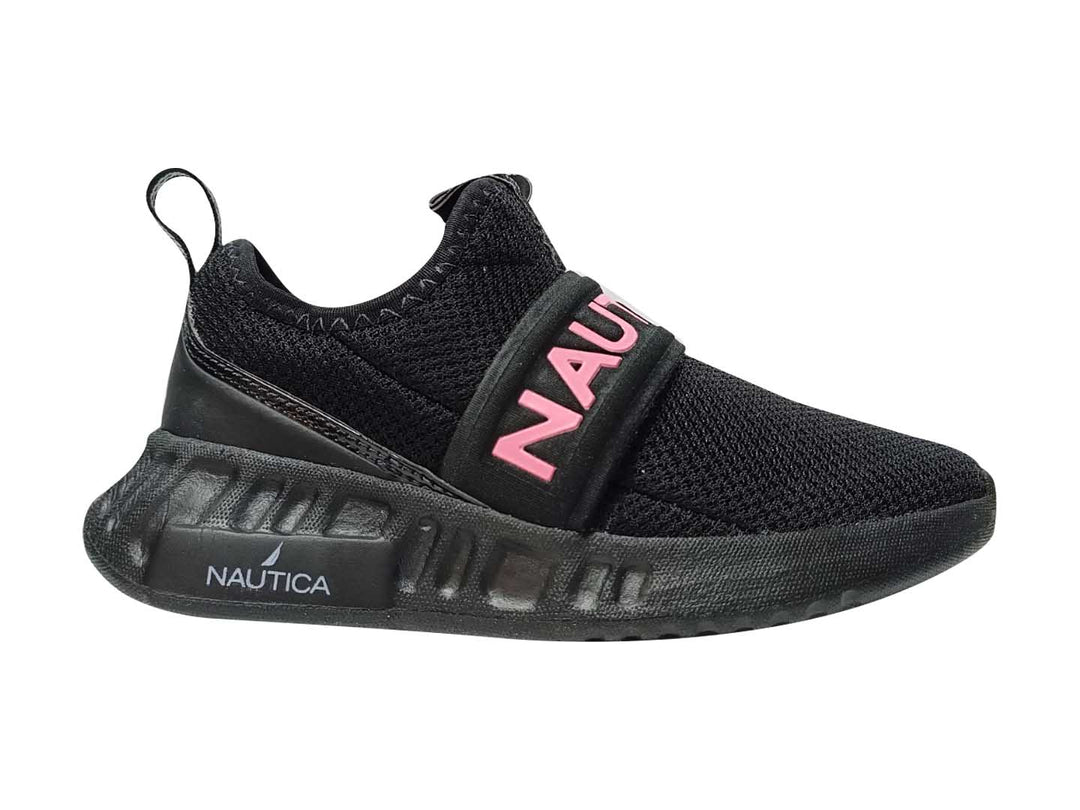 Tenis Nautica Negro Rosa para Nina