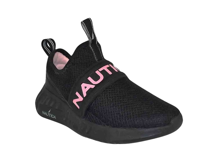 Tenis Nautica Negro Rosa para Nina