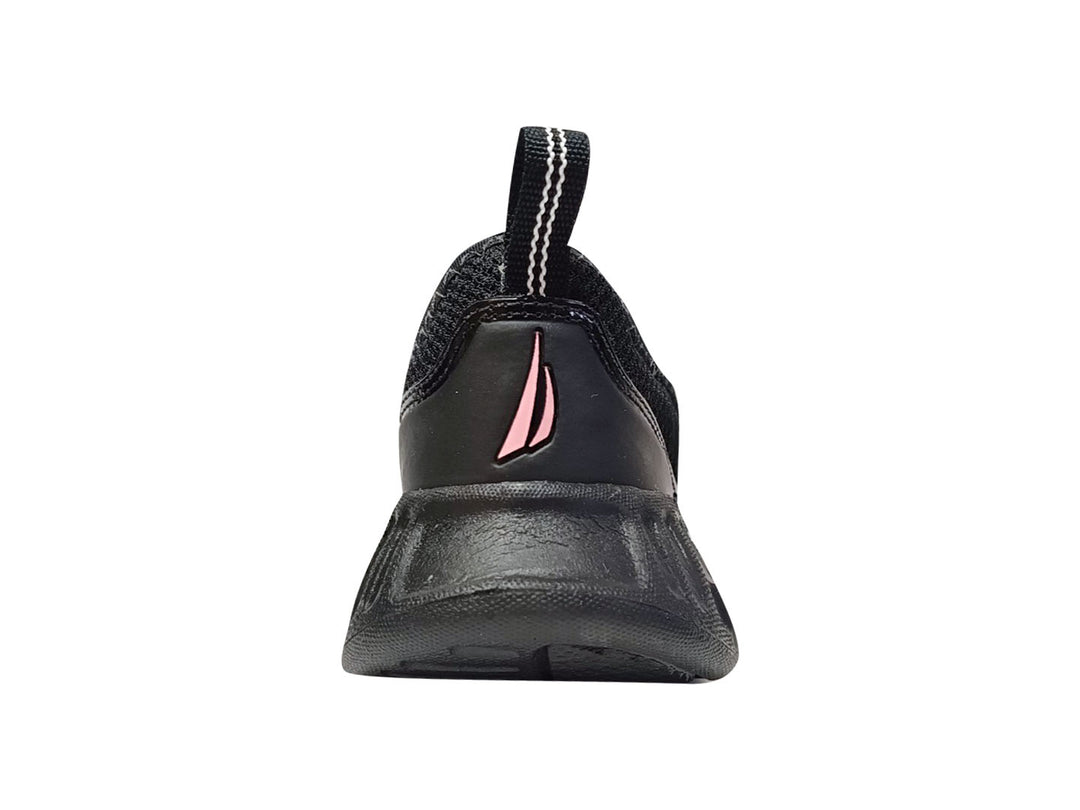 Tenis Nautica Negro Rosa para Nina