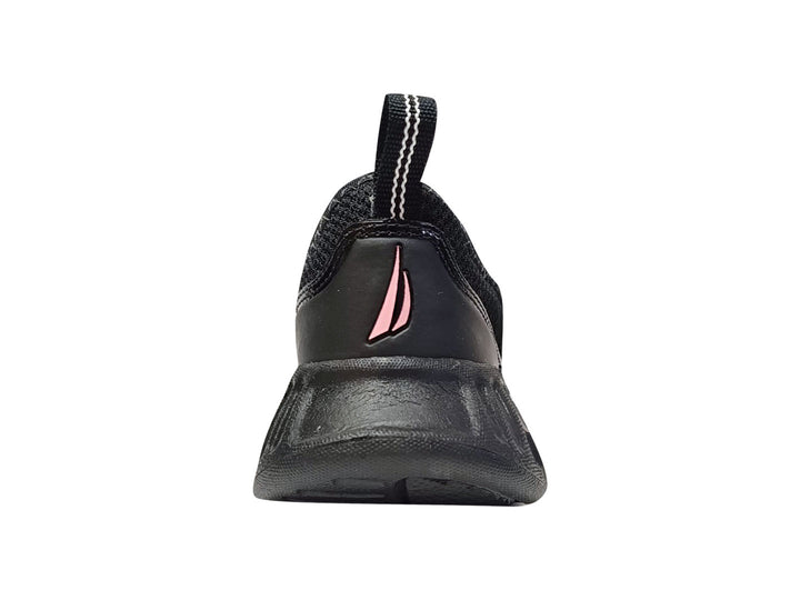 Tenis Nautica Negro Rosa para Nina