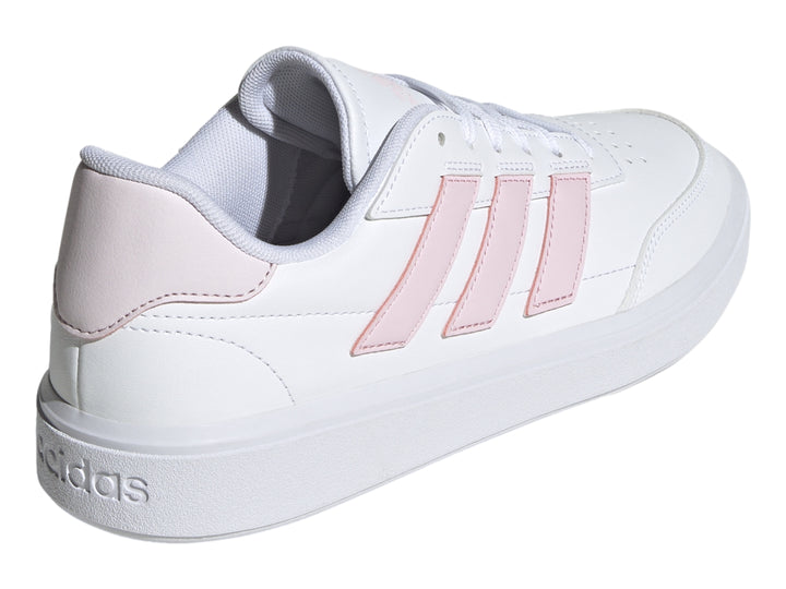 Tenis Adidas Courtblock Blancos con Rosa para Mujer