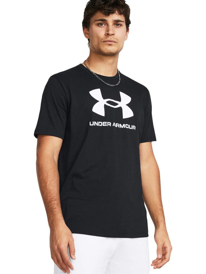 Playera Under Armour Sportstyle Logo Negro para Hombre