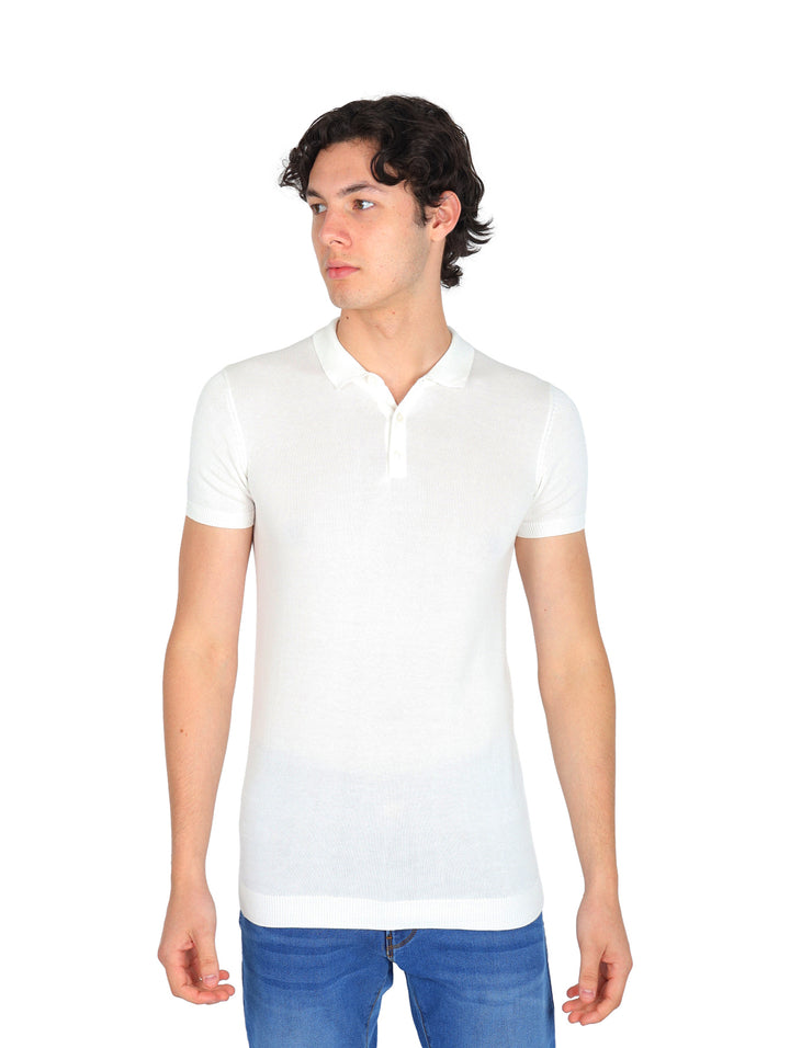 Playera Polo Bobois Collections Color Hueso para Hombre