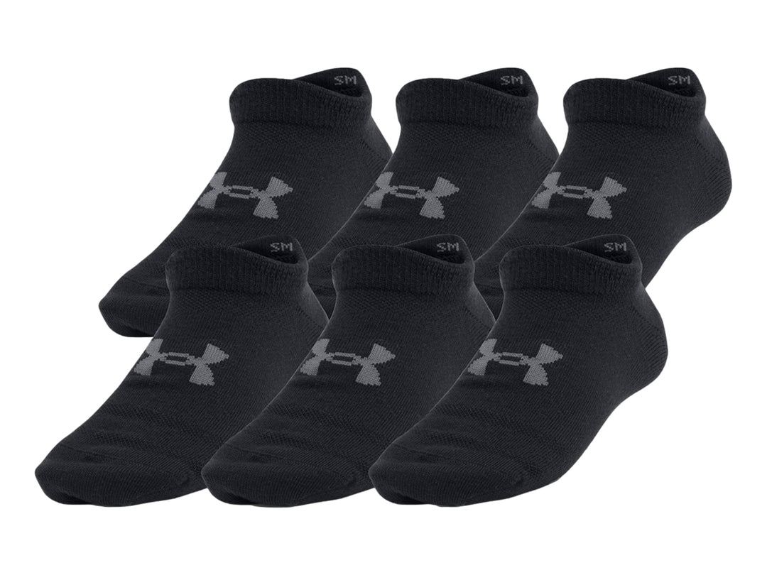 Calcetines Under Armour Essential No Show Negros para Nino