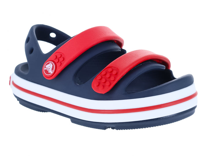 Sandalias Crocs Crocband Cruiser Azul Marino y Rojo para Niño