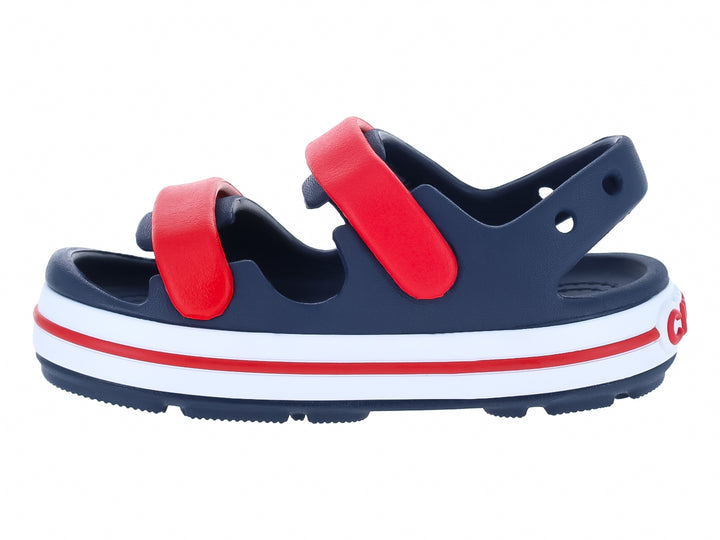 Sandalias Crocs Crocband Cruiser Azul Marino y Rojo para Niño