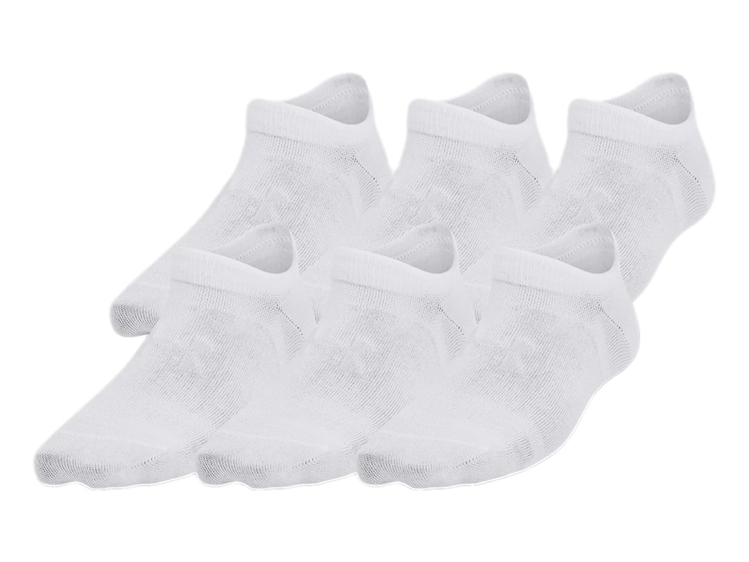 Calcetines Under Armour Essential No Show Blancos Pack 6 para Niña