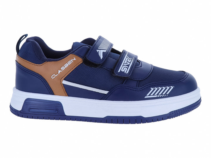 Tenis Clasben Marino Camel para Niño