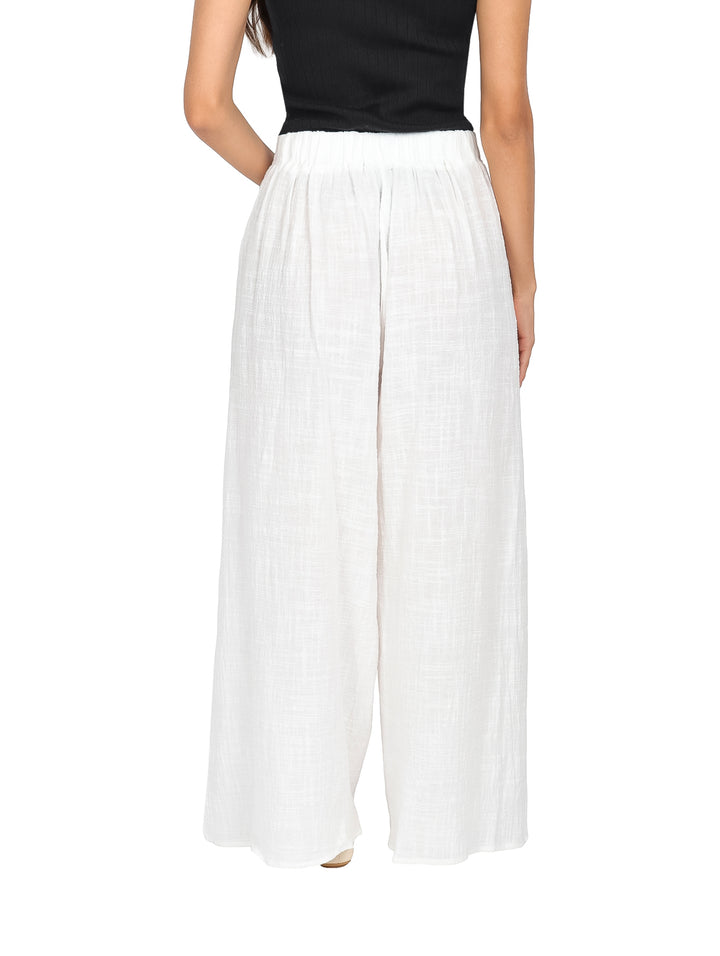 Pantalón ATOK Blanco con Abertura para Mujer