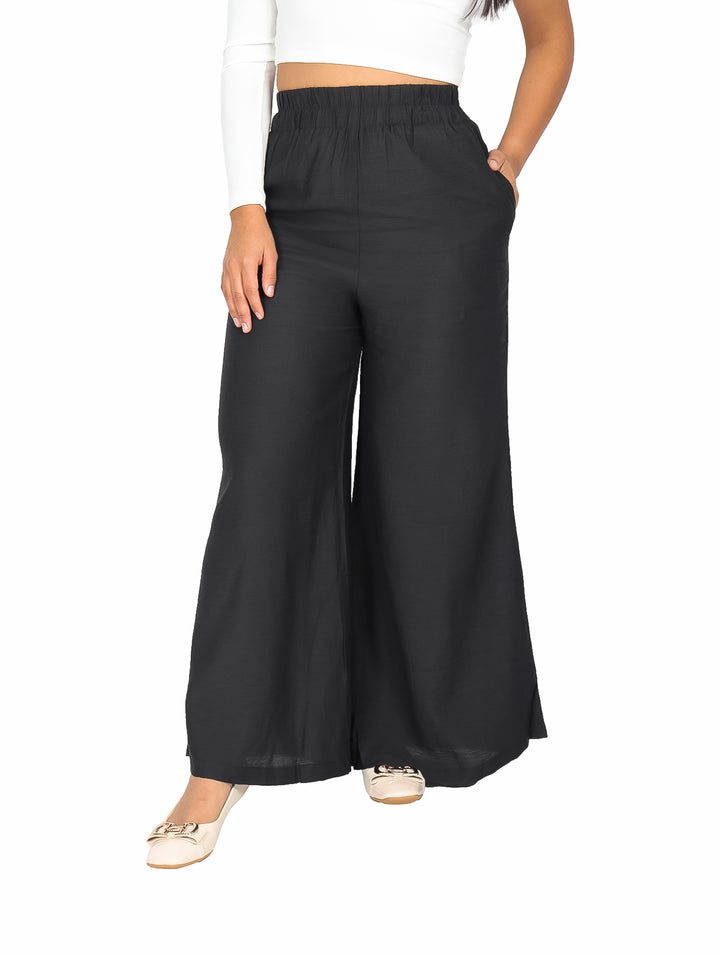 Pantalón Ancho ATOK Negro para Mujer