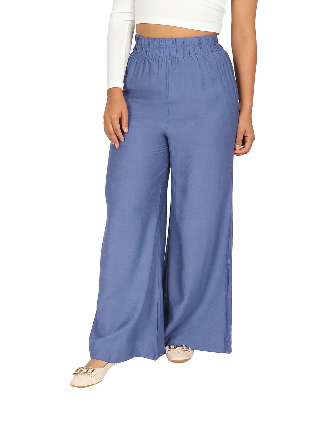 Pantalón Ancho ATOK Azul para Mujer