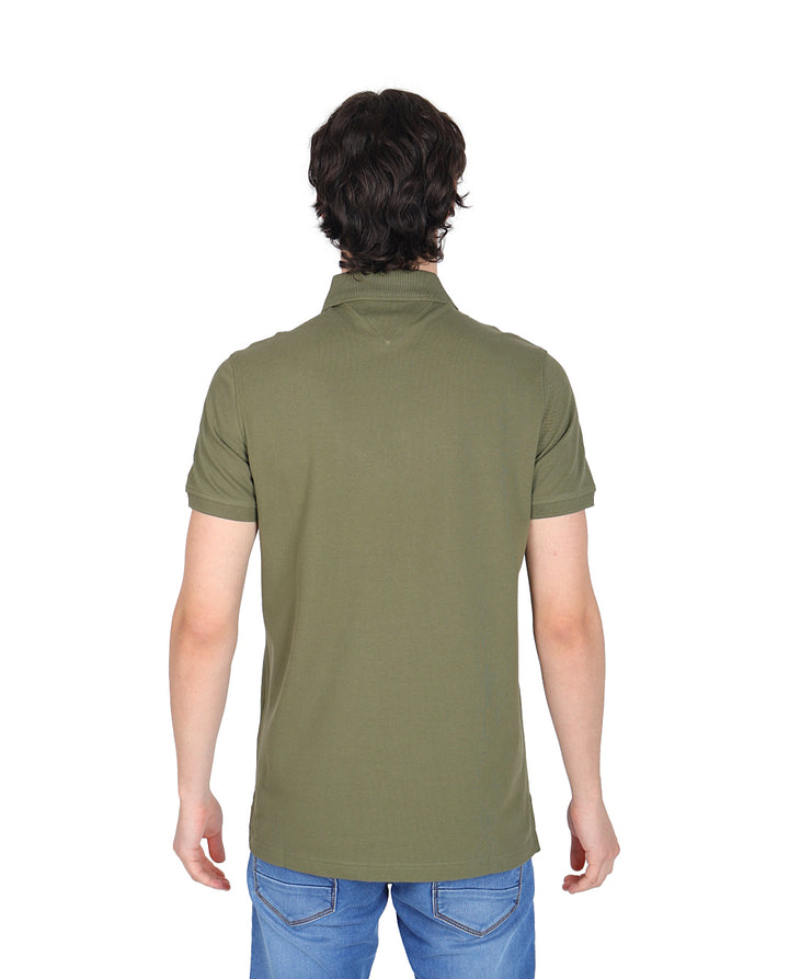 Playera Polo Tommy Hilfiger Verde Oliva para Hombre