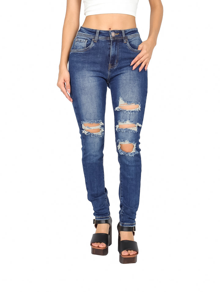 Jeans Skinny NYD Jeans Color Stone para Mujer