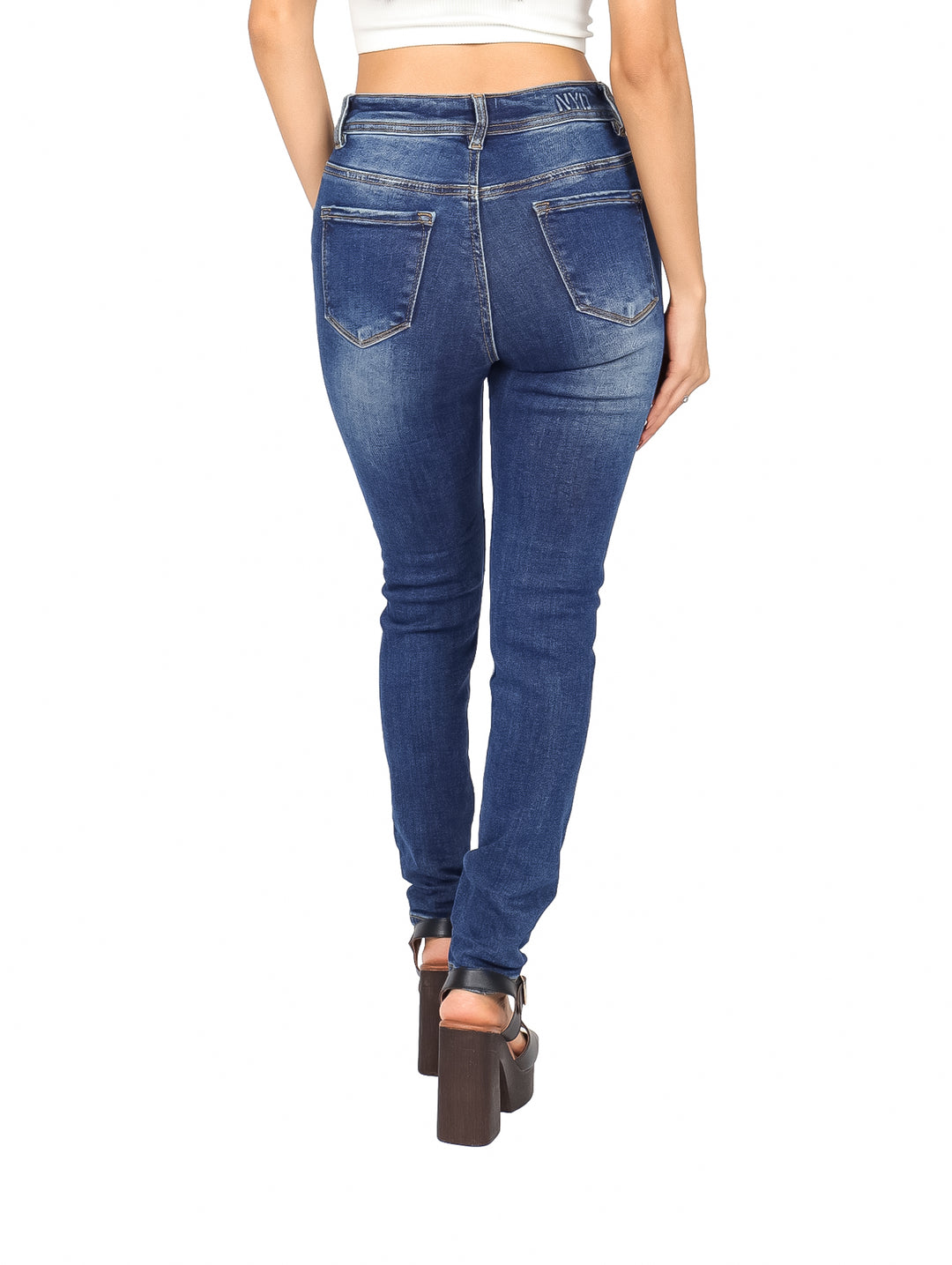 Jeans Skinny NYD Jeans Color Stone para Mujer
