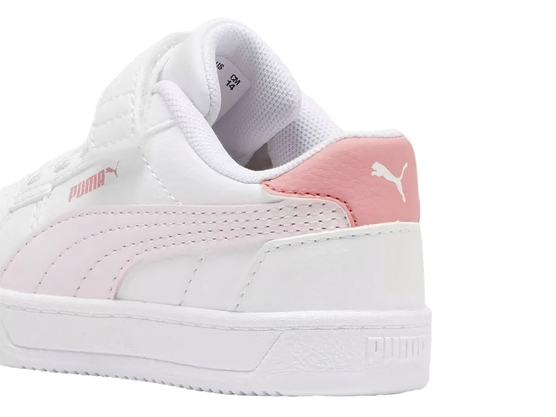 Tenis PUMA Caven 2.0 Blanco y Rosa para Niña