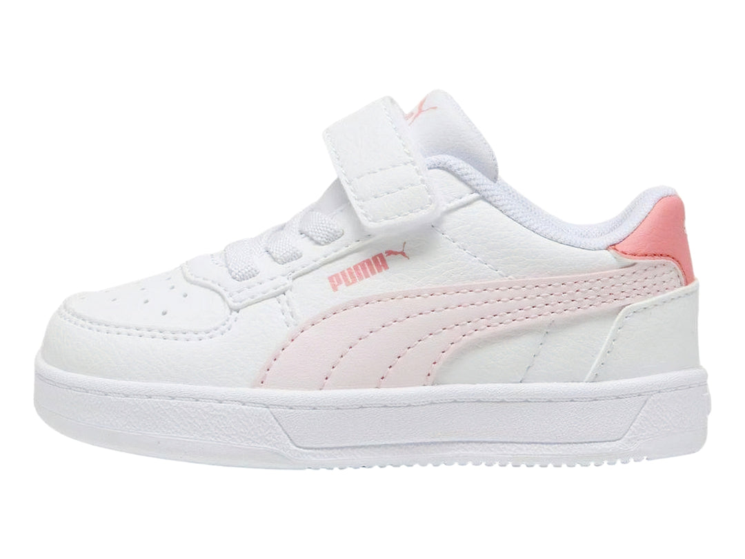 Tenis PUMA Caven 2.0 Blanco y Rosa para Niña
