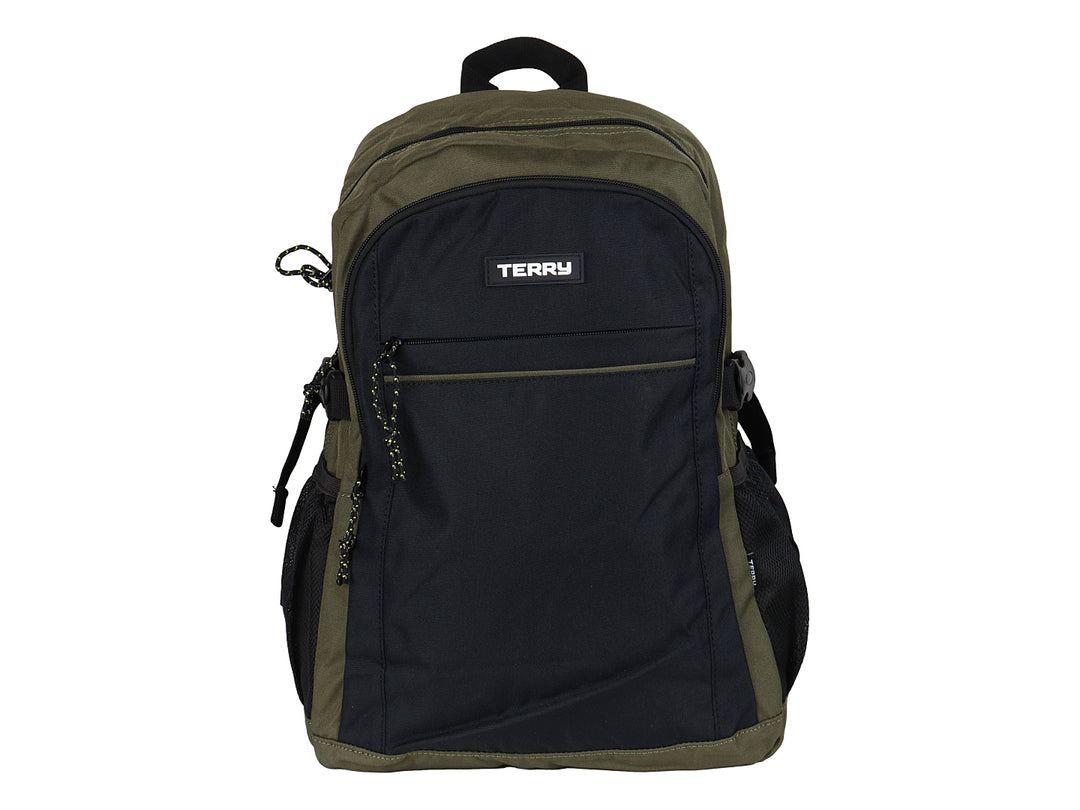 Mochila Terry Verde Militar y Negro para Hombre