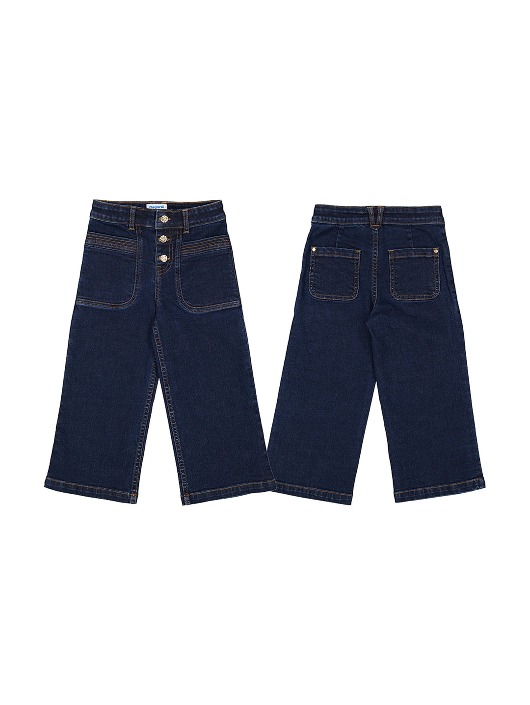 Pantalón Mayoral Wide Leg Azul Oscuro para Niña