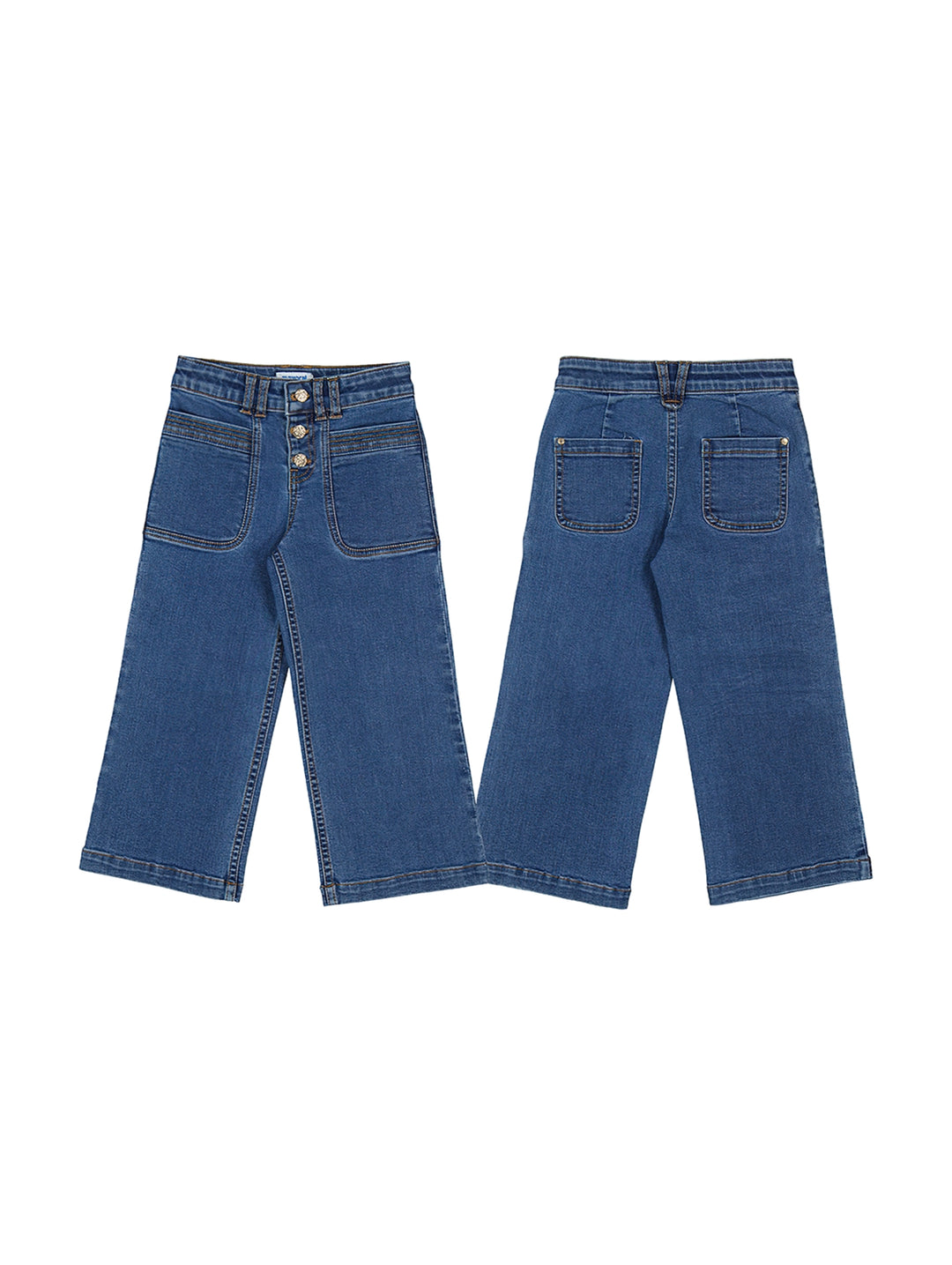 Pantalón Mayoral Wide Leg Azul para Niña