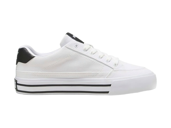 Tenis PUMA Court Classic Vulc Blanco y Negro para Hombre
