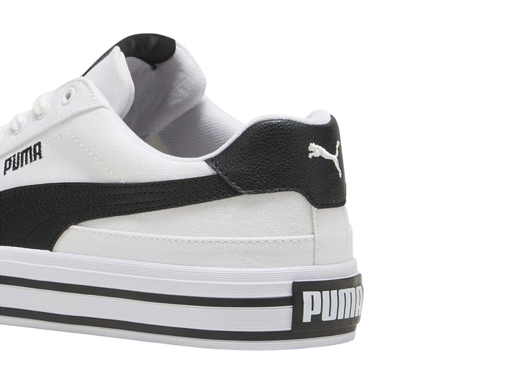 Tenis PUMA Court Classic Vulc Blanco y Negro para Hombre