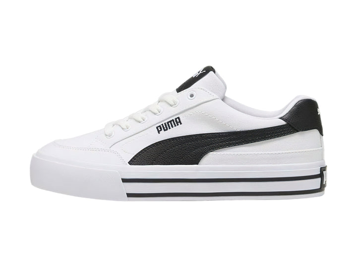 Tenis PUMA Court Classic Vulc Blanco y Negro para Hombre