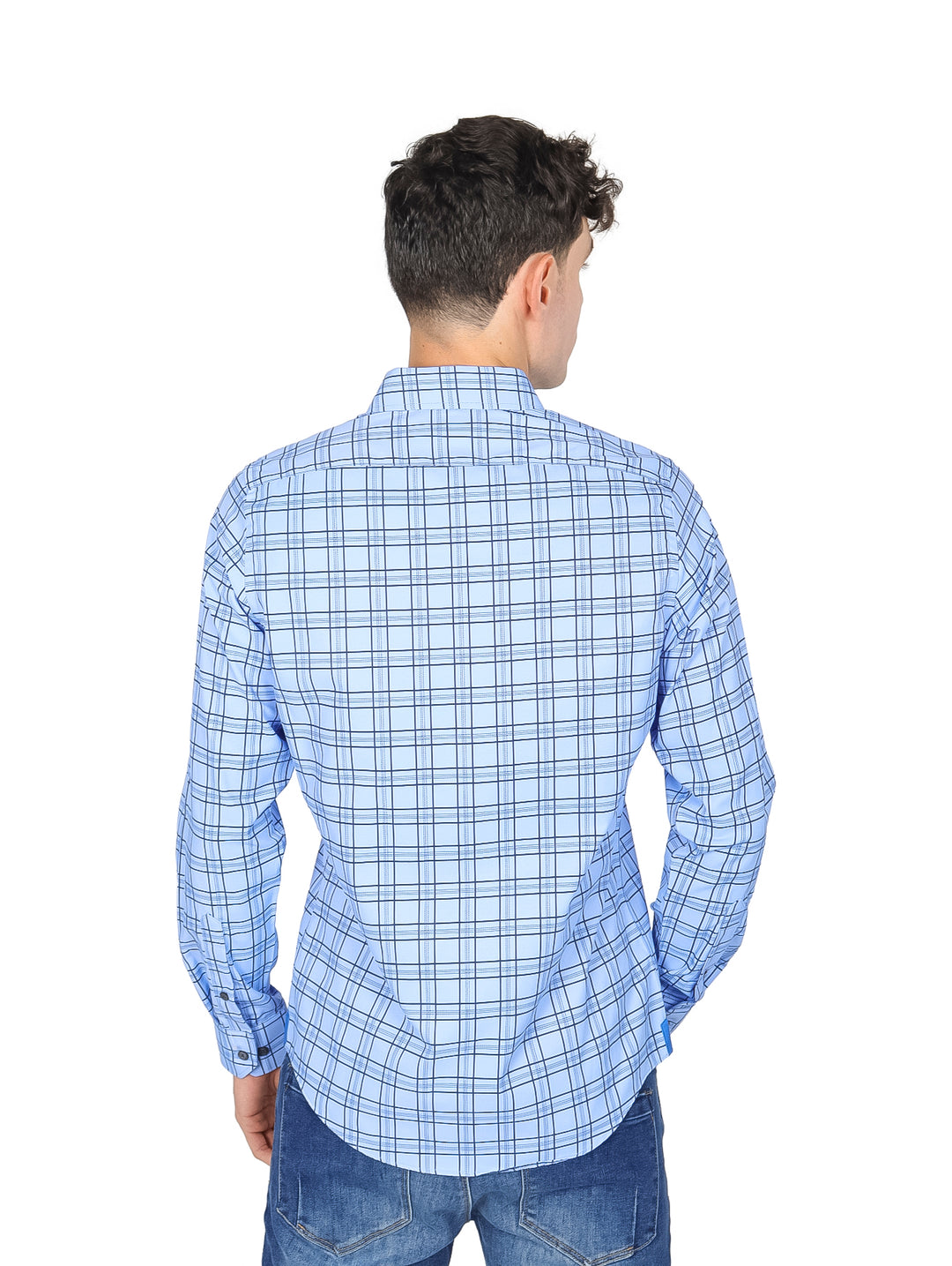 Camisa John Henry Azul Cielo de Vestir para Hombre