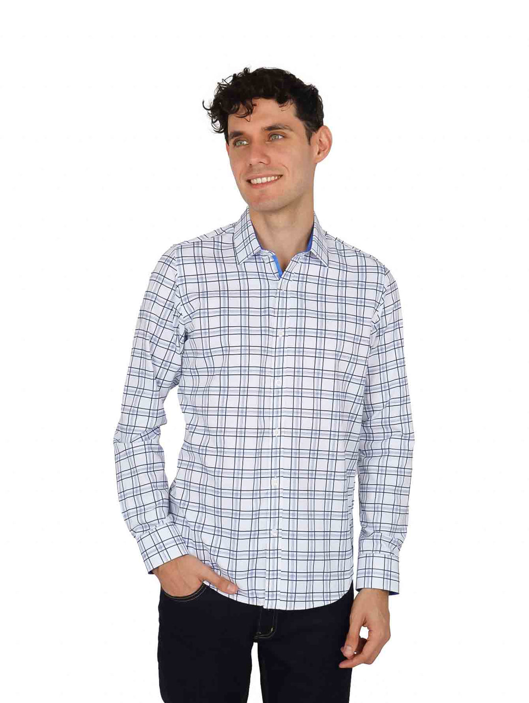 Camisa de Vestir John Henry Blanco para Hombre