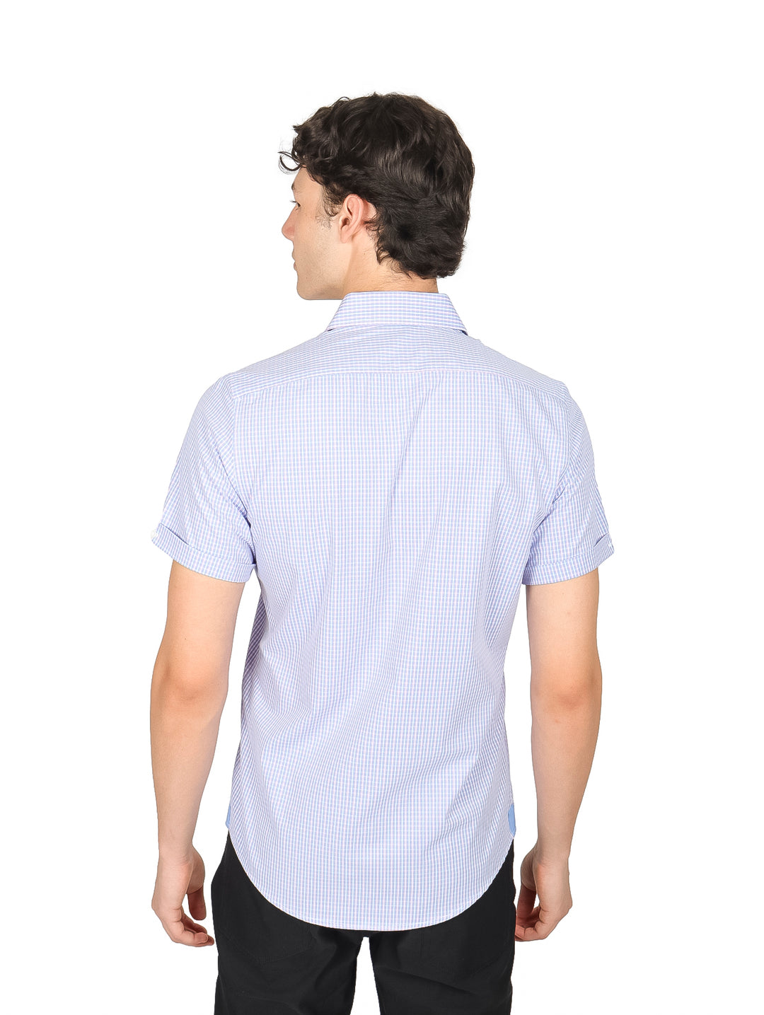 Camisa John Henry Cuadros Azul y Rosa para Hombre
