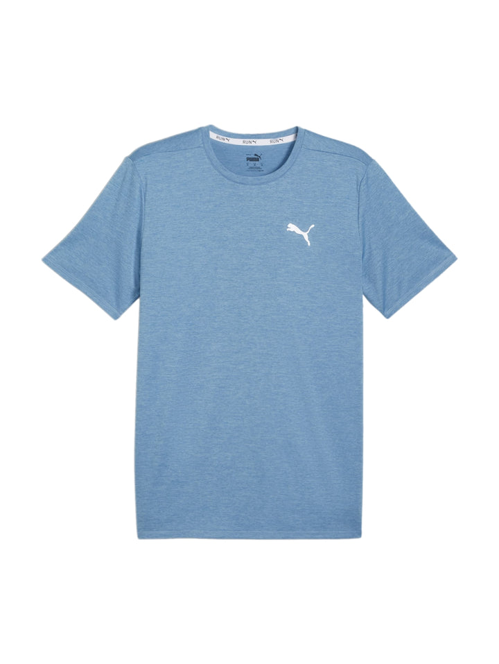 Playera Deportiva PUMA Run Favorite Azul Jaspeado para Hombre