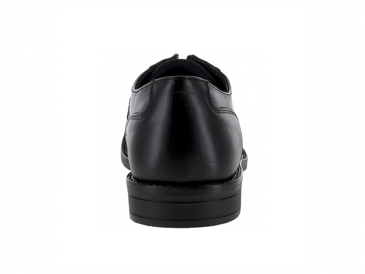 Zapato formal para Hombre en color negro con cordones y acabado brillante.