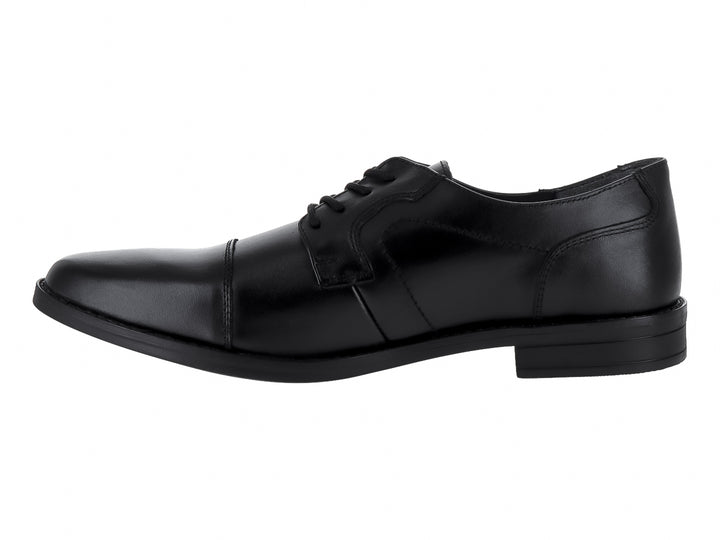 Zapato formal para Hombre en color negro con cordones y acabado brillante.