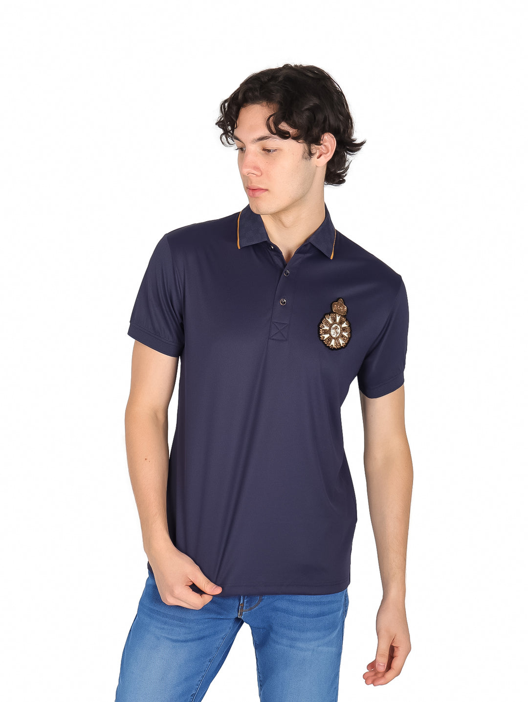 Playera Polo Platini Azul Marino para Hombre