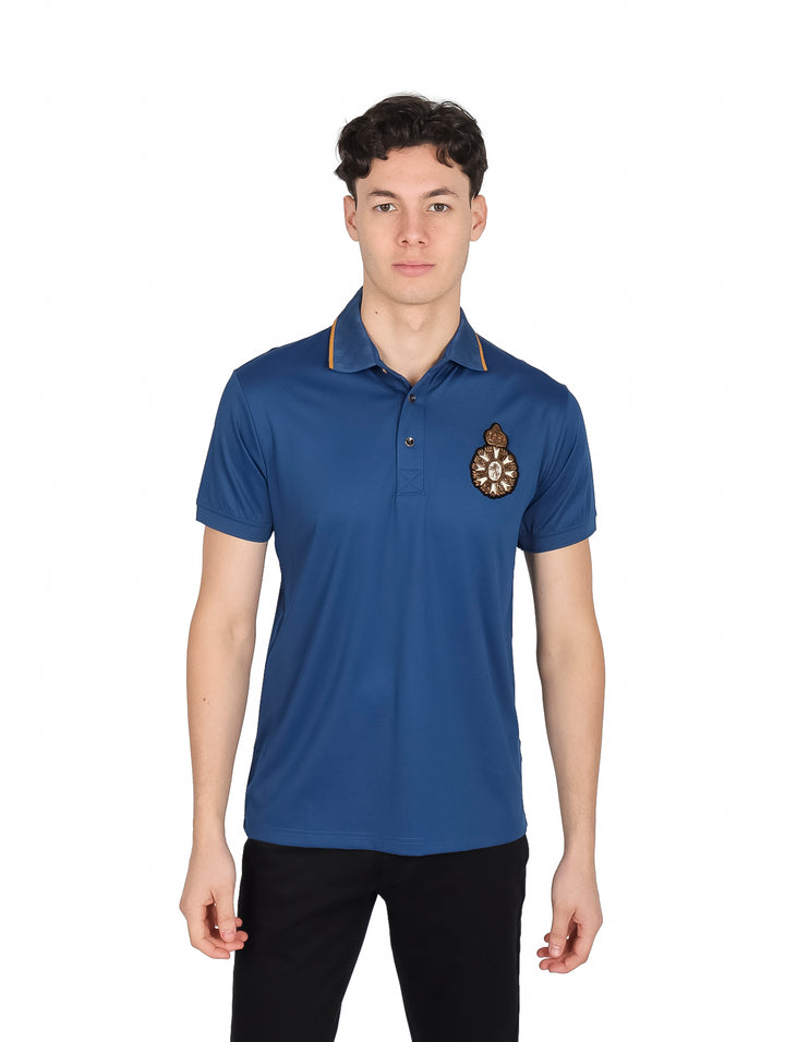Playera Polo Platini Azul para Hombre
